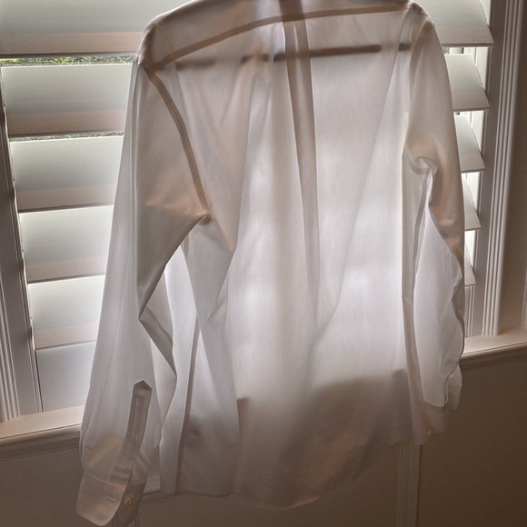 15 1/2-4/5 Brooks Brothers button down white shirt - Picture 6 of 8